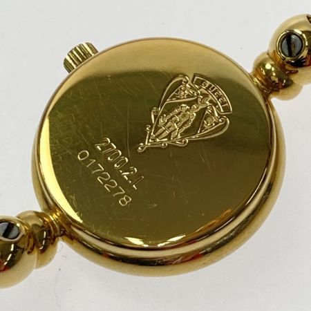  GUCCI グッチ バングルウォッチ 2700.2.L ブラック GP クォーツ レディース 腕時計