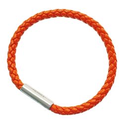 ☆☆ HERMES エルメス ヴォー・スウィフト  LF0282刻印 ｺﾞﾘｱﾃ オレンジxパラディウムプレーテッド ブレスレット アクセサリー Bランク