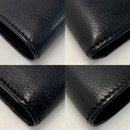  Burberrys バーバリーズ レザー GP金具 ブラック 2つ折り財布 コインポケット劣化