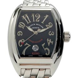 ☆☆ FRANCK MULLER コンキスタドール キング Ref.8002SC ブラック 自動巻き メンズ 腕時計 箱有 Aランク