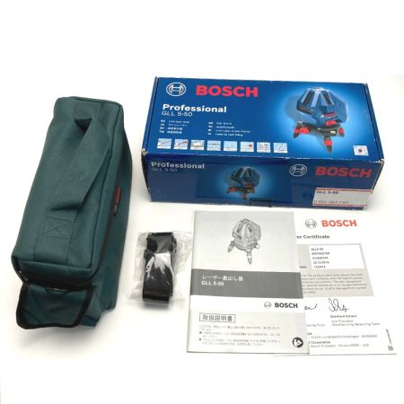  BOSCH ボッシュ レーザー墨出し器 GLL5-50 キャリングバッグ・箱付き