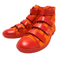 ☆☆ LOUIS VUITTON ルイヴィトン ハイカットスニーカー GO0077 オレンジ ９号（約27cm） Bランク