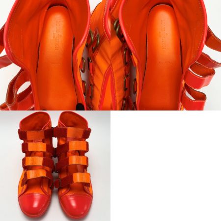  LOUIS VUITTON ルイヴィトン ハイカットスニーカー GO0077 オレンジ ９号（約27cm）