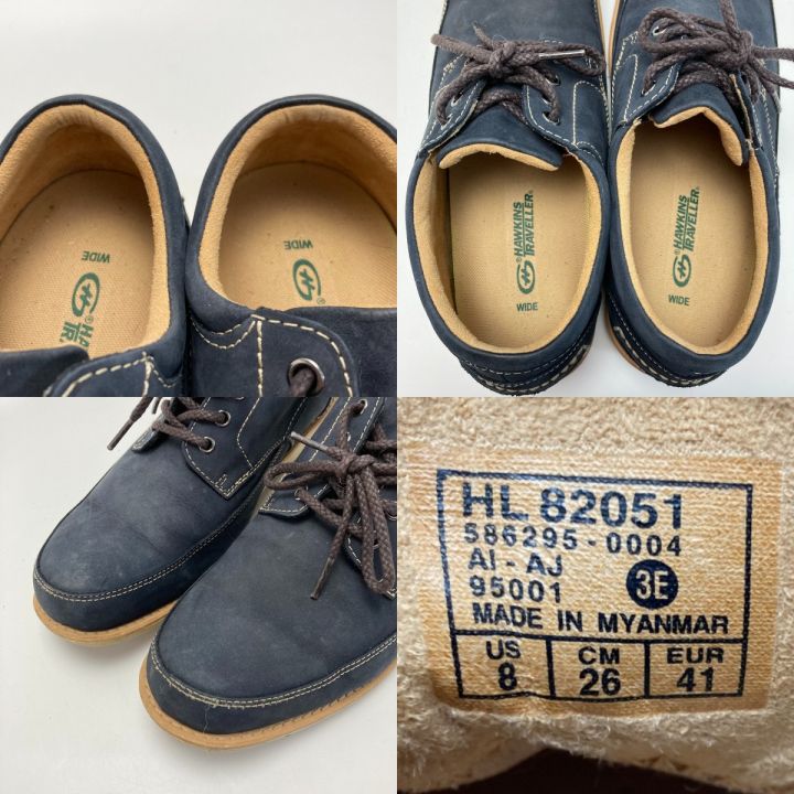 HAWKINS ホーキンス シューズ サイズ 26cm メンズ HL82051 ネイビー｜中古｜なんでもリサイクルビッグバン