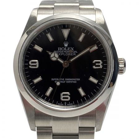  ROLEX ロレックス エクスプローラー1 D番 114270 ブラック 自動巻き メンズ 腕時計