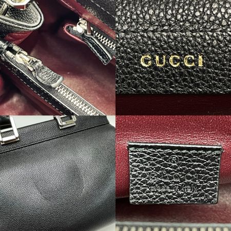 GUCCI グッチ ズゥミ スモール トップハンドルバッグ 569712 ブラック ショルダーバッグ レザー  レディース｜中古｜なんでもリサイクルビッグバン