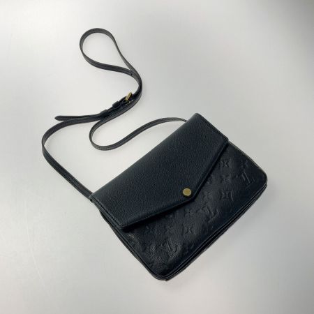  LOUIS VUITTON ルイヴィトン モノグラム アンプラント トワイス M50258 ノワール ショルダーバッグ 布袋有