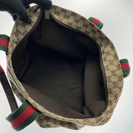  GUCCI グッチ GGキャンバス トートバッグ 131230 シェリー シェリーライン キャンバス×レザー