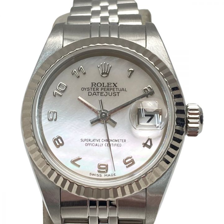 ROLEX ロレックス デイトジャスト P番 79174NA シェル文字盤 自動巻き レディース 腕時計  ギャランティ有｜中古｜なんでもリサイクルビッグバン