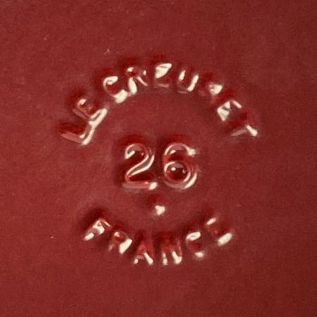  LE CREUSET ルクルーゼ  ココット・ロンド 26cm ガス・IH対応 チェリーレッド