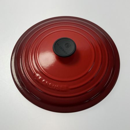  LE CREUSET ルクルーゼ  ココット・ロンド 26cm ガス・IH対応 チェリーレッド