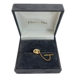 ☆☆ Christian Dior クリスチャンディオール タイピン タイタック CDロゴ ゴールド GP Bランク