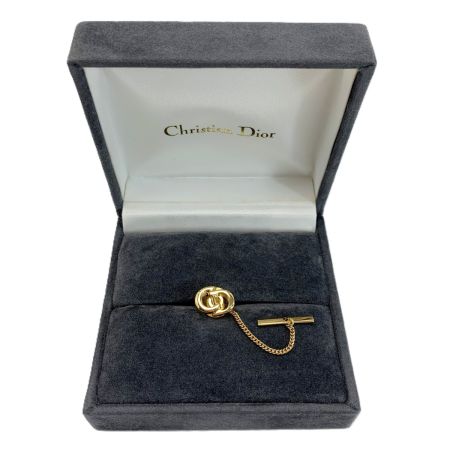  Christian Dior クリスチャンディオール タイピン タイタック CDロゴ ゴールド GP