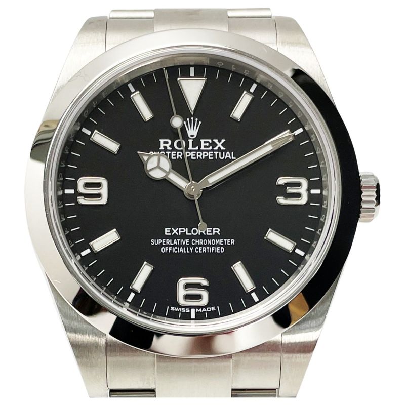 ☆☆ROLEX ロレックス エクスプローラⅠ 214270 ブラック 自動巻き メンズ 腕時計 箱・ギャランティ有