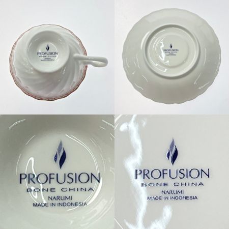  NARUMI ナルミ NARUMI PROFUSION ボーンチャイナ カップ＆ソーサー 5客セット 花柄