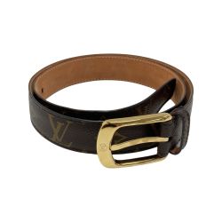 ☆☆ LOUIS VUITTON ルイヴィトン モノグラム サンチュール エリプス M6919 M6919 80/32 ベルト ゴールド金具 Bランク