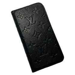 ☆☆ LOUIS VUITTON ルイヴィトン モノグラムアンプラント IPHONE 11 フォリオ M69709 ノワール 手帳型/カード入れ付ケース Bランク