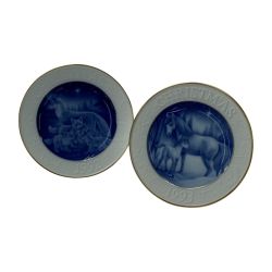 ☆☆ 大倉陶園 クリスマスイヤープレート セット 1992年 1993年 Bランク