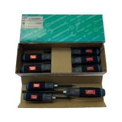 KTC ケーティーシー 《 樹脂柄ボールポイントヘキサゴンドライバセット 》８本組 / TD1HBP8 ブラック Sランク