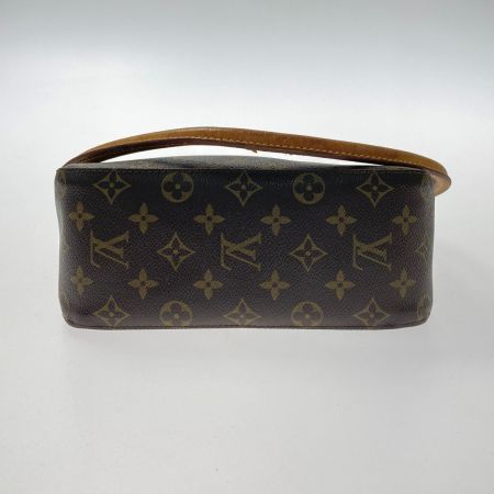  LOUIS VUITTON ルイヴィトン モノグラム ルーピングMM M51146 ブラウン ショルダーバッグ ワンショルダー 布袋有