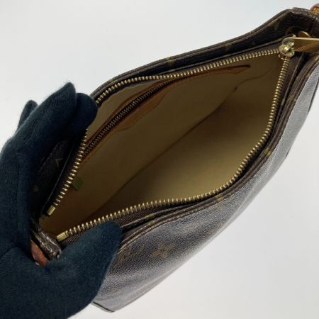 LOUIS VUITTON ルイヴィトン モノグラム ルーピングMM M51146 ブラウン ショルダーバッグ ワンショルダー 布袋有