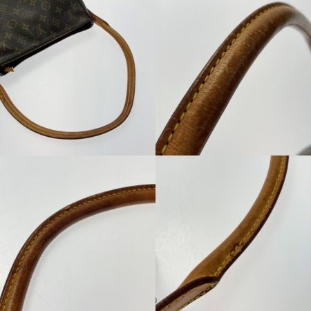  LOUIS VUITTON ルイヴィトン モノグラム ルーピングMM M51146 ブラウン ショルダーバッグ ワンショルダー 布袋有