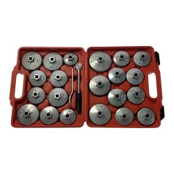 ☆☆ SXJZ アルミニウム合金カップタイプ オイルフィルターキャップ レンチソケットセット Bランク