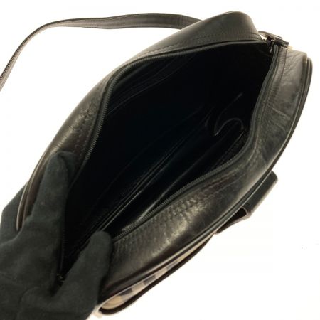  Burberrys バーバリーズ ノバチェック シャドーホース ショルダーバッグ アイボリー×ブラック キャンバス レザー