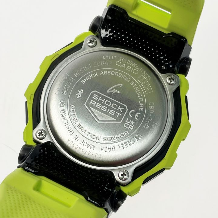 CASIO カシオ G-SHOCK G-SQUAD GBD-200-9JF ライムグリーン クォーツ