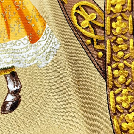  LOEWE ロエベ VELAZQUEZ ECUESTRE マルチカラー スカーフ シルク100％ レディース