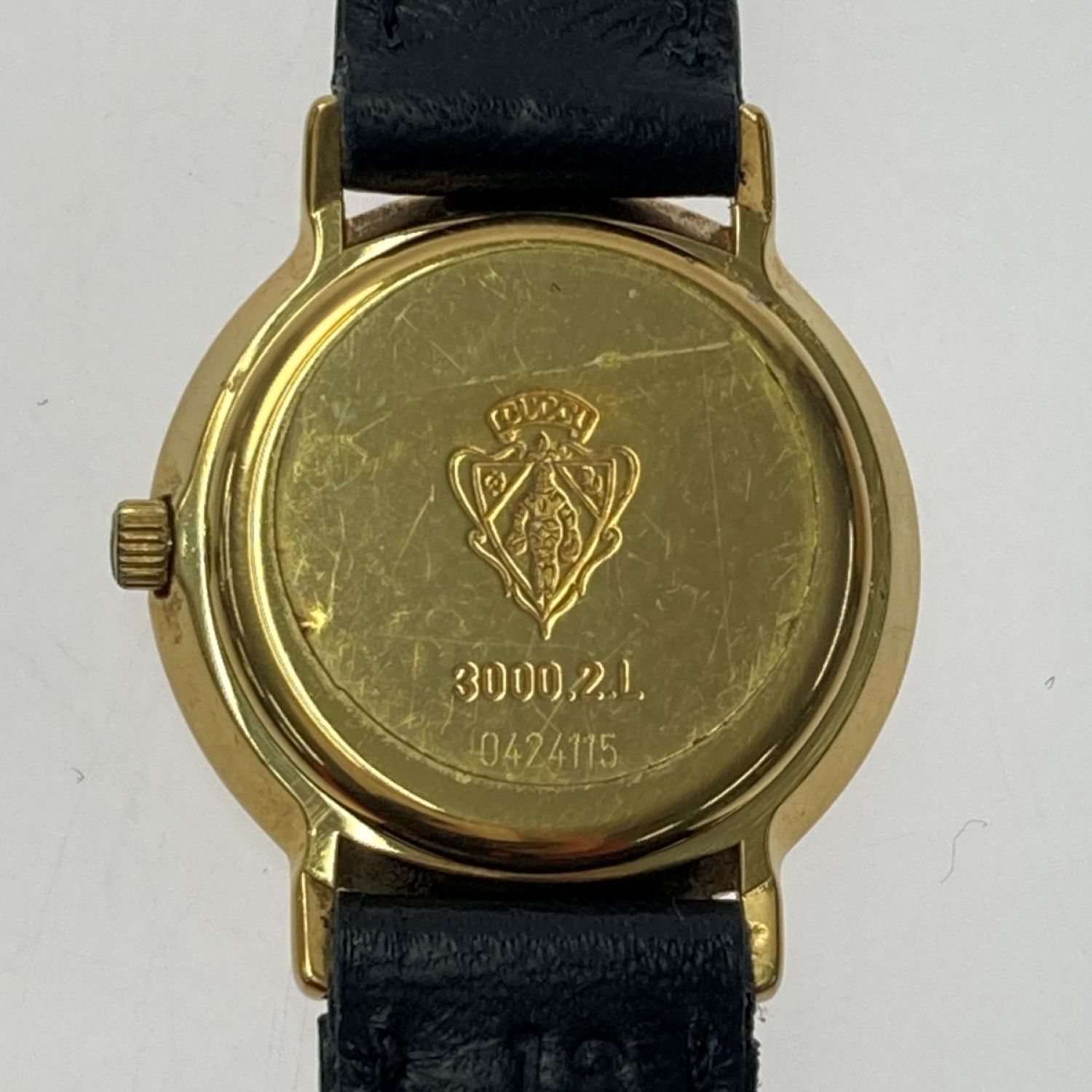 中古】 GUCCI グッチ GP 3000.2.L ゴールド文字盤 クォーツ レディース