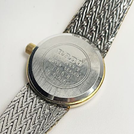  RADO ラドー クォーツ Ref.133.9699.2 ゴールド ステンレススチール 12Pダイヤ レディース 腕時計