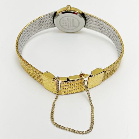  RADO ラドー クォーツ Ref.133.9699.2 ゴールド ステンレススチール 12Pダイヤ レディース 腕時計