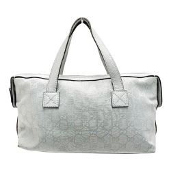 ☆☆ GUCCI グッチ GG トートバッグ 264210 シルバー ハンドバッグ キャンバス×レザー レディース シルバー金具 Bランク