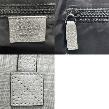  GUCCI グッチ GG トートバッグ 264210 シルバー ハンドバッグ キャンバス×レザー レディース シルバー金具