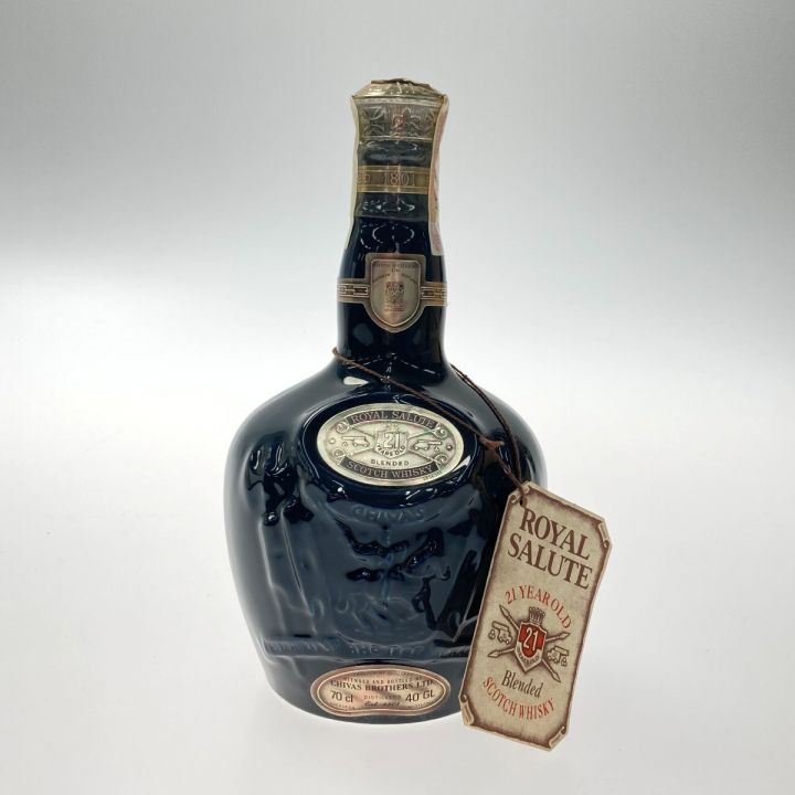 CHIVAS REGAL シーバスリーガル ロイヤルサルート 21年 青 陶器 古酒 700ml 40度 ROYAL SALUTE  未開栓｜中古｜なんでもリサイクルビッグバン