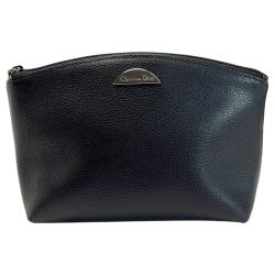 ☆☆ Christian Dior クリスチャンディオール MC0031 ブラック ポーチ レディース 袋有 Cランク
