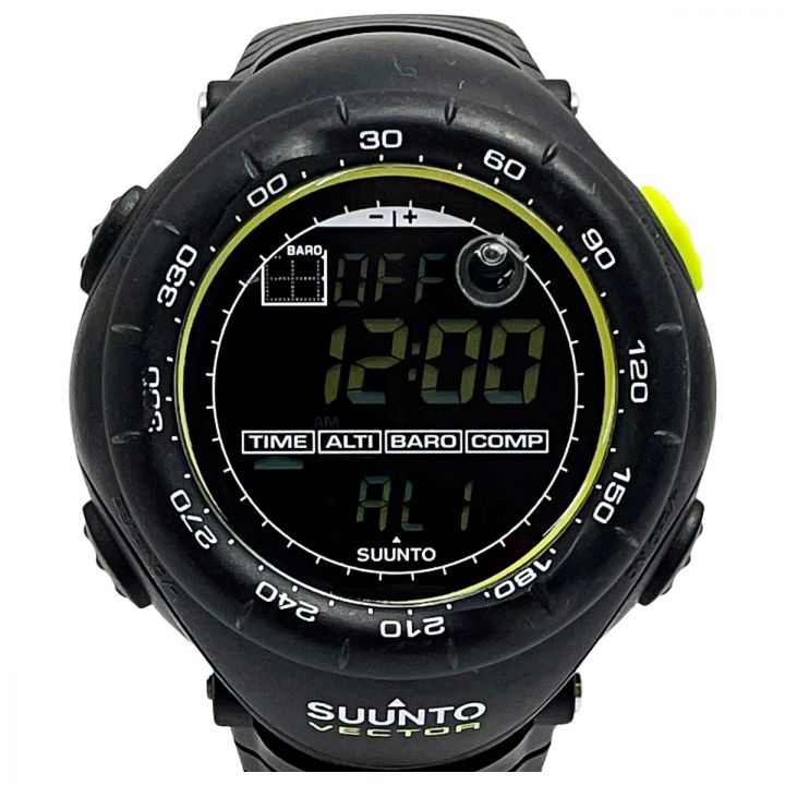 SUUNTO スント VECTOR ベクター ブラックライム クォーツ デジタル アウトドアウォッチ メンズ 腕時計｜中古｜なんでもリサイクルビッグバン