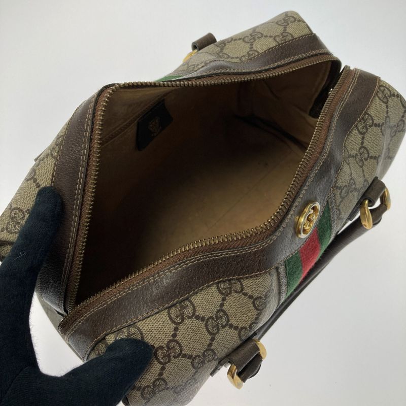 中古】 GUCCI グッチ GG柄 シェリーライン ミニボストン 67-01-4422