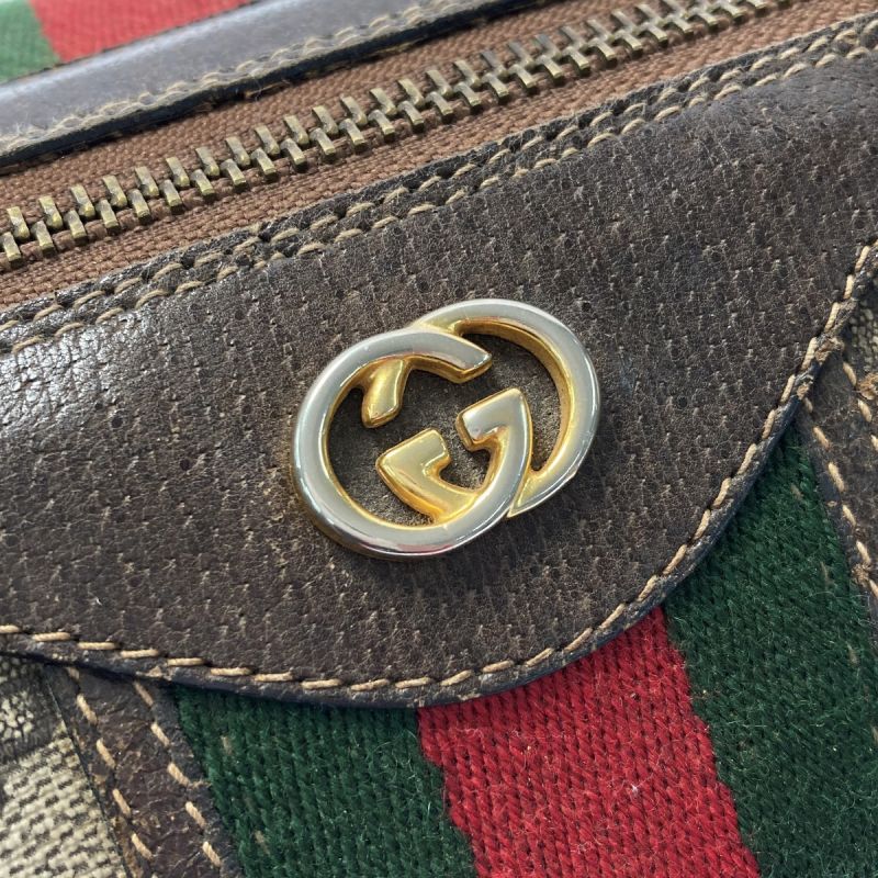 中古】 GUCCI グッチ GG柄 シェリーライン ミニボストン 67-01-4422