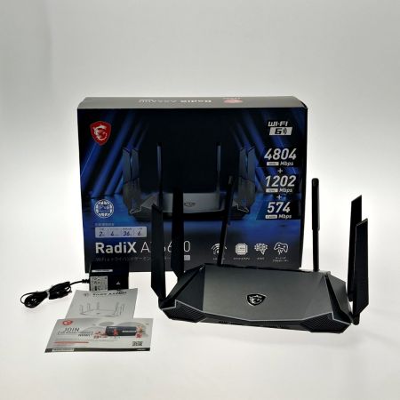  msi RadiX AX6600 Wi-Fi 6 トライバンドゲーミングルーター GRAX66 AX6600 Bランク