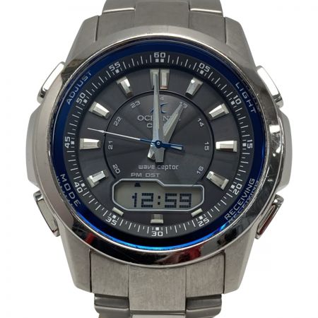  CASIO カシオ オシアナス wave ceptor デジアナ OCW-300TDJ-1AJF 電波ソーラー メンズ 腕時計 OCEANUS