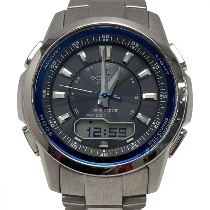 CASIO カシオ オシアナス wave ceptor デジアナ OCW-300TDJ-1AJF 電波ソーラー メンズ 腕時計  OCEANUS｜中古｜なんでもリサイクルビッグバン