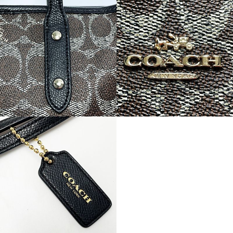 中古】 COACH コーチ シグネチャー トートバッグ F54273 ブラウン