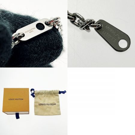  LOUIS VUITTON ルイヴィトン ペンダント モノグラム ボールド M00675 シルバー×ゴールド×ブラック ネックレス 箱・布袋有
