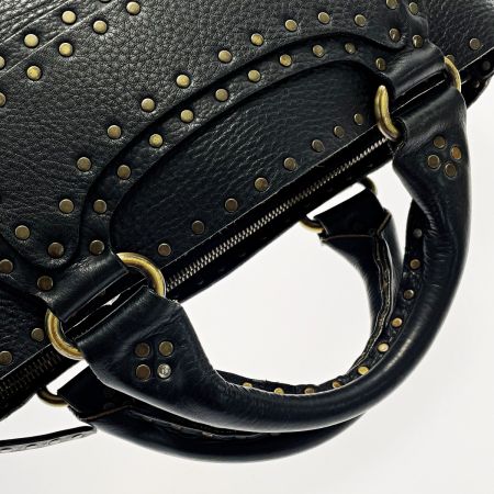  CELINE セリーヌ ブギーバッグ CEOO/33 ブラック ハンドバッグ レザー レディース ゴールド金具