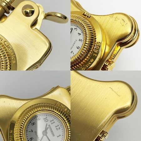  RONSON ロンソン バンジョー オイルライター ゴールド 時計・手帳風保存ケース付