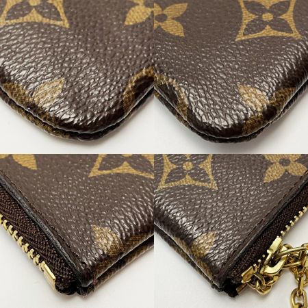  LOUIS VUITTON ルイヴィトン モノグラム ポシェット・クレ M62650 ブラウン コインケース キーリング ユニセックス