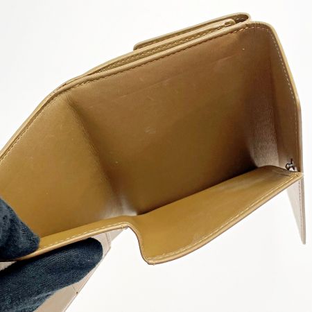  LOUIS VUITTON ルイヴィトン モノグラム・マット ポルトモネ・ビエ・カルトクレディ M65117 ゴールド 2つ折り財布 レディース