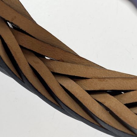  LOEWE ロエベ ブレイデッド バングル ラベンダー ブレスレット クラシックカーフ 箱有